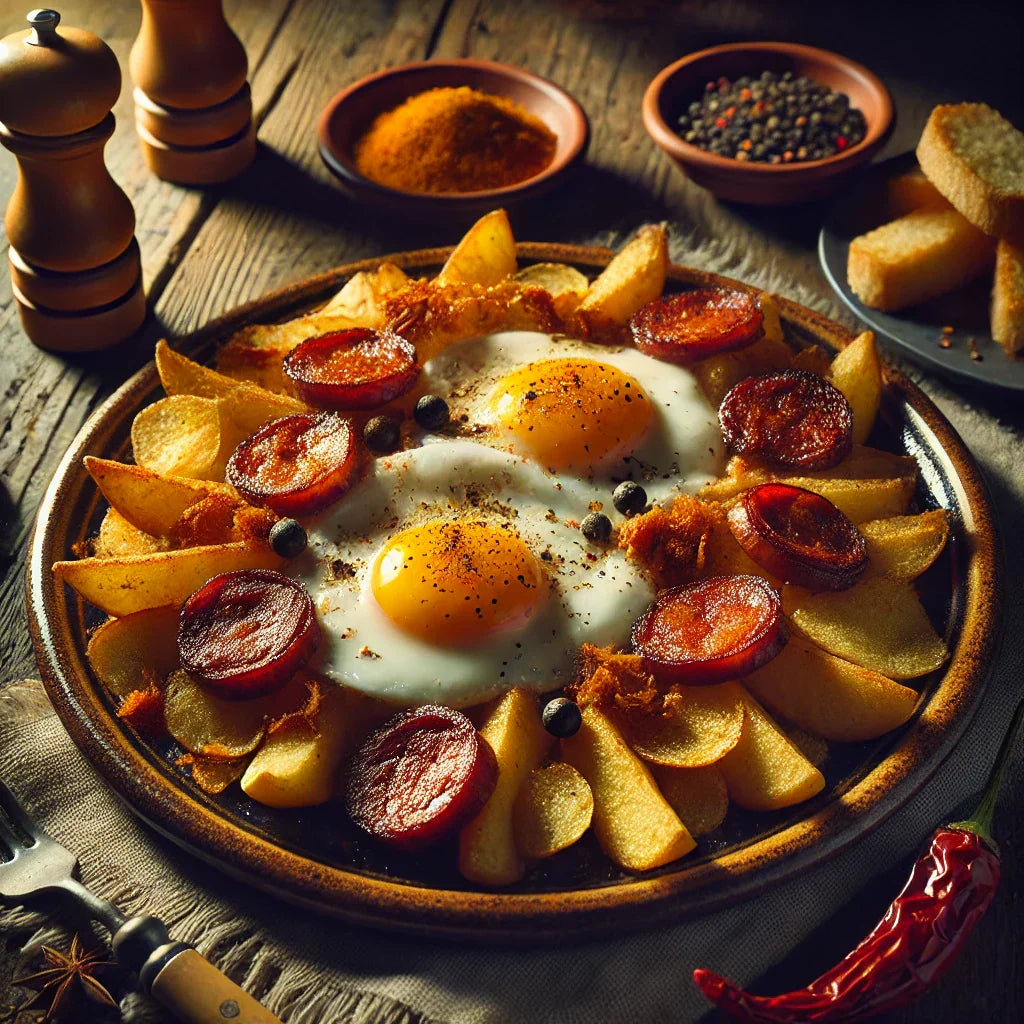 Œufs Brouillés à la Morcilla Patatera