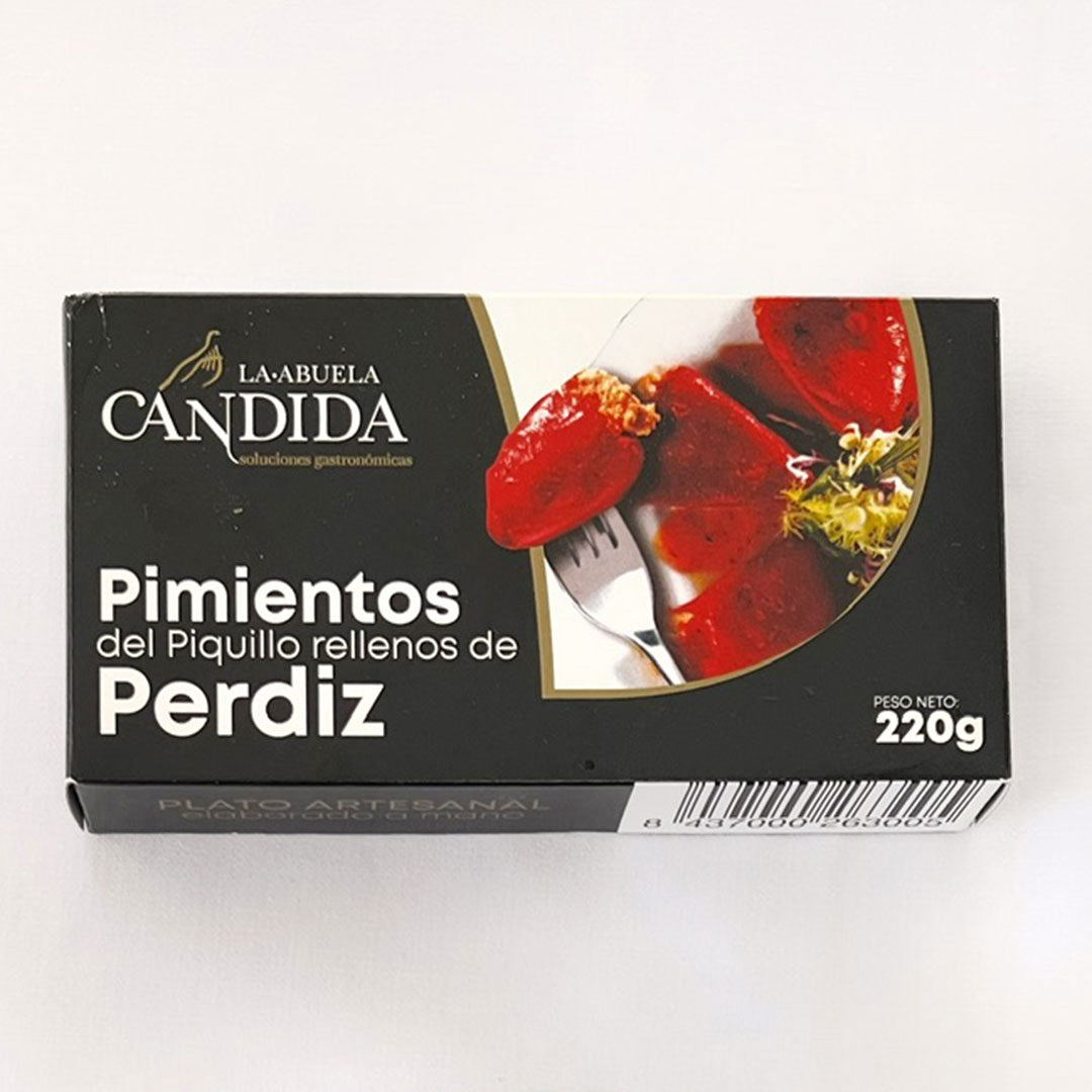 Pimientos del piquillo rellenos de perdiz